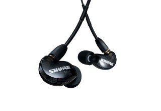 SHURE Shure SE215DYBK+UNI-EFS - Słuchawki douszne AONIC215 z pojedynczym przetwornikiem i kablem 3.5mm (czarne)