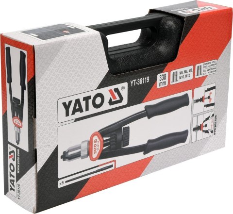 YATO Nitownica do nitonakrętek YATO YT-36119 (M5 - M12) YATO Nitownica do nitonakrętek YATO YT-36119 (M5 - M12)