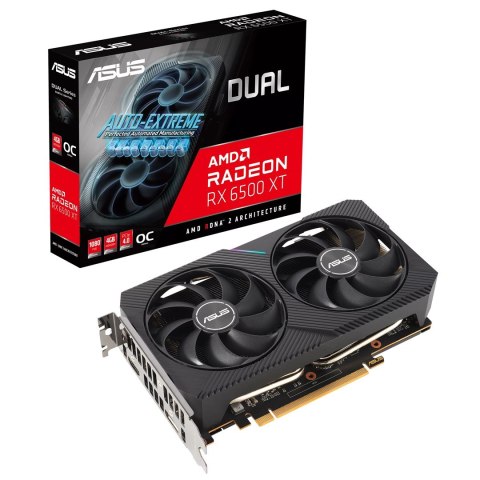 ASUS Karta graf. ASUS Dual Rad RX 6500 XT OC 4GB GDDR6 (WYPRZEDAŻ) ASUS Karta graf. ASUS Dual Rad RX 6500 XT OC 4GB GDDR6 (WYPRZEDAŻ)