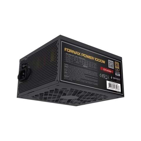 GEMBIRD GEMBIRD ZASILACZ KOMPUTEROWY FORNAX POWER 1000W 80+ GOLD ATX, 1000W, AKTYWNE PFC, 12CM WENTYLATOR GEMBIRD GEMBIRD ZASILACZ KOMPUTEROWY FORNAX POWER 1000W 80+ GOLD ATX, 1000W, AKTYWNE PFC, 12CM WENTYLATOR