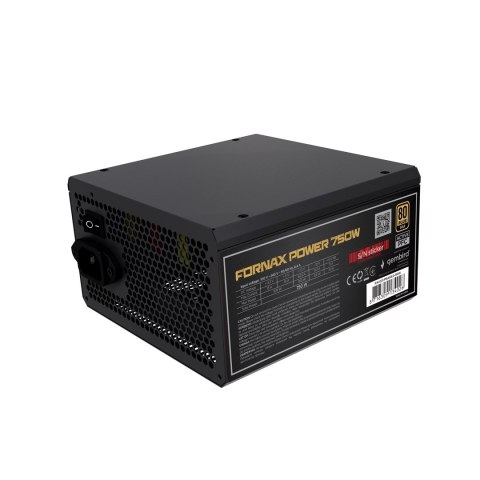 GEMBIRD GEMBIRD ZASILACZ KOMPUTEROWY FORNAX POWER 750W 80+ BRONZE ATX, 750W, AKTYWNE PFC, 12CM WENTYLATOR GEMBIRD GEMBIRD ZASILACZ KOMPUTEROWY FORNAX POWER 750W 80+ BRONZE ATX, 750W, AKTYWNE PFC, 12CM WENTYLATOR