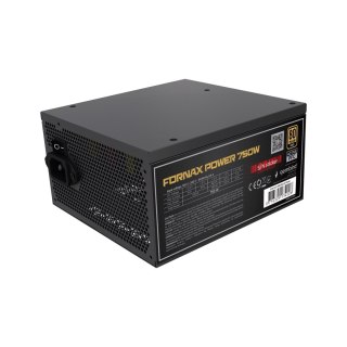 GEMBIRD GEMBIRD ZASILACZ KOMPUTEROWY FORNAX POWER 750W 80+ GOLD ATX, 750W, AKTYWNE PFC, 12CM WENTYLATOR