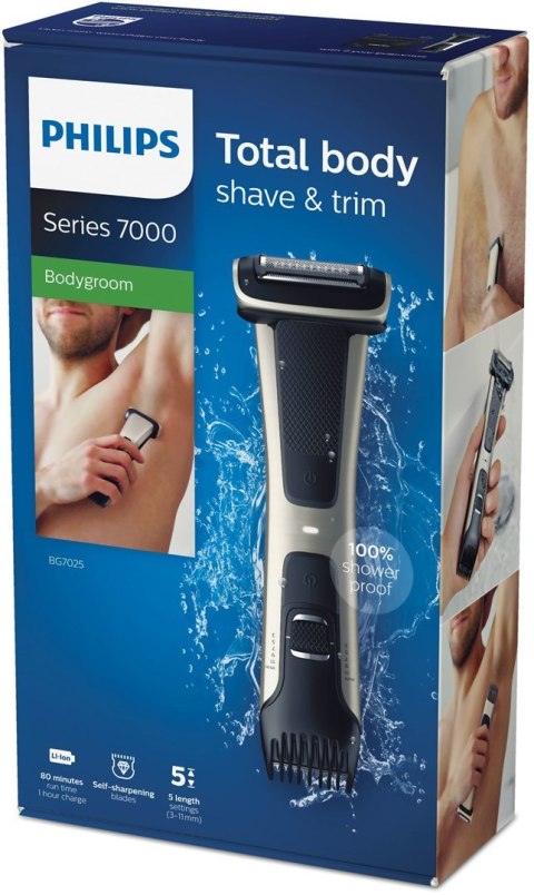 Philips Golarka do ciała Philips BodyGroom BG7025/15 (kolor czarny)