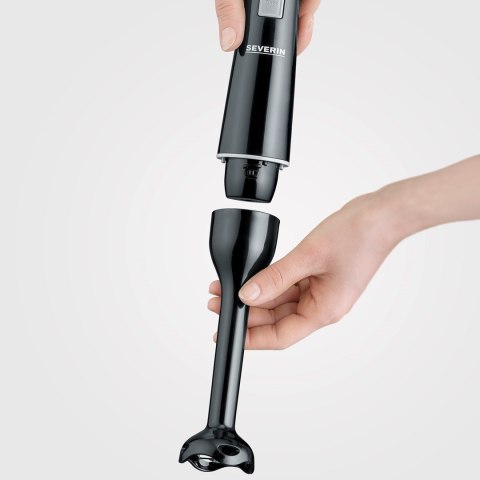 SEVERIN SEVERIN BLENDER RĘCZNY CZARNY, TURBO, OBROTY 13000 OBR./ MIN, 100% WOLNY OD BPA, ERGONOMICZNE WZORNICTWO, MOC 170W SM3770