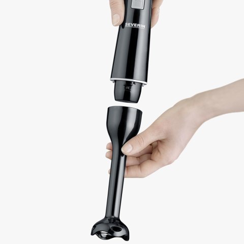 SEVERIN SEVERIN BLENDER RĘCZNY CZARNY, TURBO, OBROTY 13000 OBR./ MIN, 100% WOLNY OD BPA, ERGONOMICZNE WZORNICTWO, MOC 170W SM3770