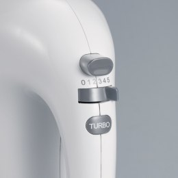 SEVERIN SEVERIN MIKSER RĘCZNY BIAŁY, TURBO, 5 STOPNI PRĘDKOŚCI, 2 MIESZADŁA, 2 TRZEPACZKI, MOC 300W HM3820