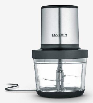 SEVERIN SEVERIN ROZDRABNIACZ INOX/SZKŁO, SZKLANY POJEMNIK O POJ. 1L, WOLNY OD BPA, DO MYCIA W ZMYWARCE, 2 POZIOMY MOCY, 400W KM3867