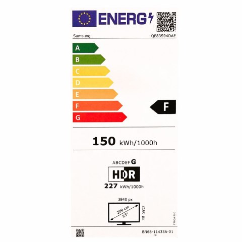 Samsung Telewizor 83" Samsung QE83S94DAEXXH