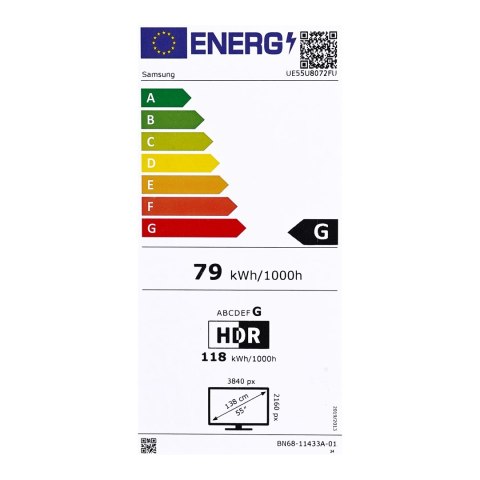 Samsung Telewizor Samsung UE55U8072FUXXH LED 55'' 4K Ultra HD Tizen Q-Symphony DVB-T2 Czarny Samsung Telewizor Samsung UE55U8072FUXXH LED 55'' 4K Ultra HD Tizen Q-Symphony DVB-T2 Czarny