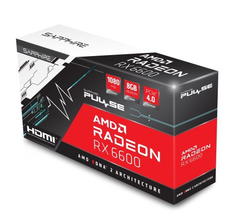 Sapphire Karta graf. SAPPHIRE PULSE RADEON RX 6600 GAM 8GB (WYPRZEDAŻ) Sapphire Karta graf. SAPPHIRE PULSE RADEON RX 6600 GAM 8GB (WYPRZEDAŻ)