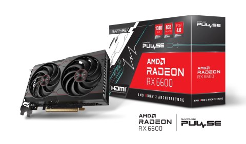 Sapphire Karta graf. SAPPHIRE PULSE RADEON RX 6600 GAM 8GB (WYPRZEDAŻ) Sapphire Karta graf. SAPPHIRE PULSE RADEON RX 6600 GAM 8GB (WYPRZEDAŻ)