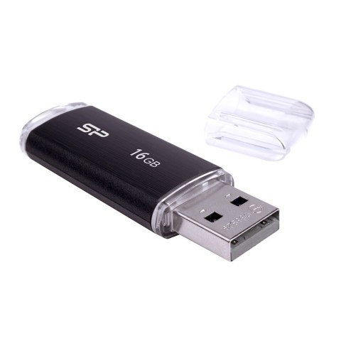 Silicon Power Pendrive Silicon Power Ultima U02 16GB USB 2.0 kolor czarny (SP016GBUF2U02V1K) Silicon Power Pendrive Silicon Power Ultima U02 16GB USB 2.0 kolor czarny (SP016GBUF2U02V1K)