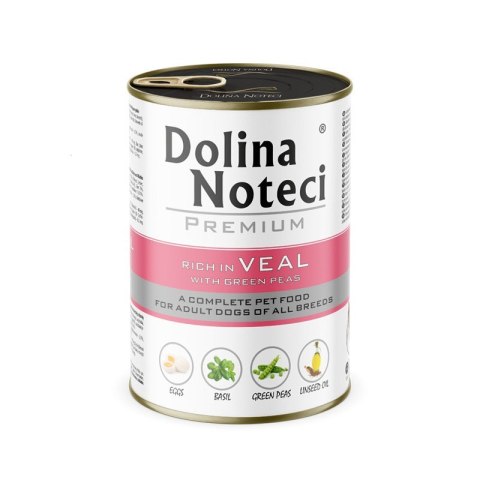 DOLINA NOTECI Dolina Noteci Premium cielęcina z zielonym groszkiem 400g DOLINA NOTECI Dolina Noteci Premium cielęcina z zielonym groszkiem 400g