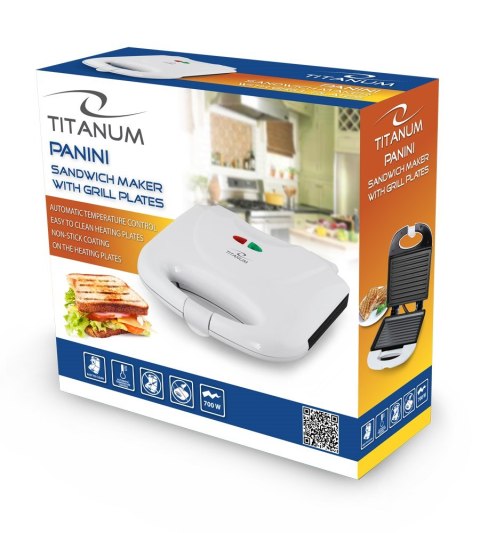Esperanza Opiekacz do kanapek Esperanza Panini TKT004W (700W; kolor biały) Esperanza Opiekacz do kanapek Esperanza Panini TKT004W (700W; kolor biały)