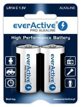 EverActive Zestaw baterii alkaliczne everActive EVLR14-PRO (x 2) EverActive Zestaw baterii alkaliczne everActive EVLR14-PRO (x 2)
