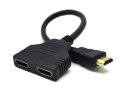 GEMBIRD Adapter GEMBIRD DSP-2PH4-04 (HDMI M - 2x HDMI F; 0,20m; kolor czarny)