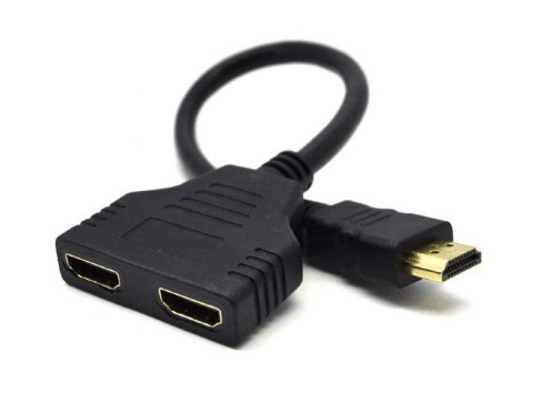 GEMBIRD Adapter GEMBIRD DSP-2PH4-04 (HDMI M - 2x HDMI F; 0,20m; kolor czarny) GEMBIRD Adapter GEMBIRD DSP-2PH4-04 (HDMI M - 2x HDMI F; 0,20m; kolor czarny)