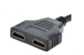 GEMBIRD Adapter GEMBIRD DSP-2PH4-04 (HDMI M - 2x HDMI F; 0,20m; kolor czarny)