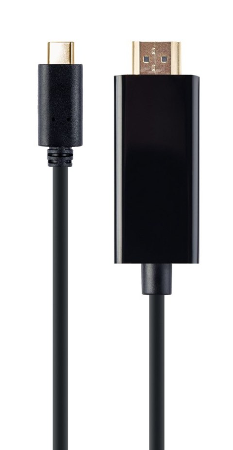 GEMBIRD GEMBIRD ADAPTER USB TYP-C DO HDMI (M) 4K 30HZ, 2M, CZARNY GEMBIRD GEMBIRD ADAPTER USB TYP-C DO HDMI (M) 4K 30HZ, 2M, CZARNY