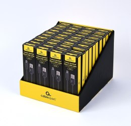 GEMBIRD GEMBIRD KABEL USB - MICRO USB W OPLOCIE TEKSTYLNYM, WTYKI W OSŁONIE METALOWEJ 1.8M, ŁADOWANIE/TRANSMISJA DANYCH, CZARNY