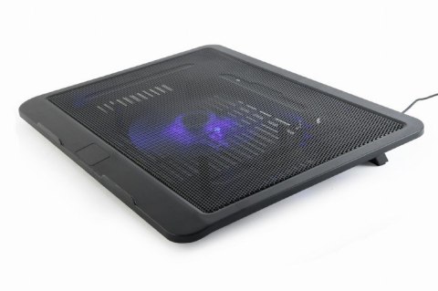 GEMBIRD GEMBIRD PODSTAWKA CHŁODZĄCA POD NOTEBOOKA 15" 1X WENTYLATOR 12CM, PODŚWIETLENIE LED, NBS-1F15-04