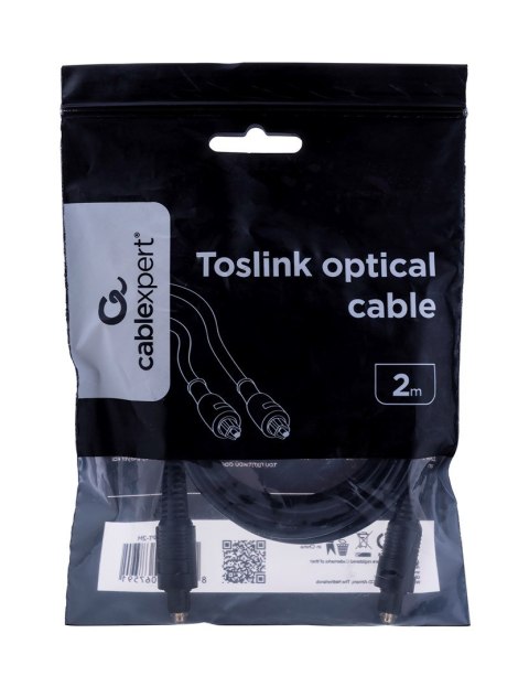 GEMBIRD Kabel GEMBIRD CC-OPT-2M (Toslink M - Toslink M; 2m; kolor czarny) GEMBIRD Kabel GEMBIRD CC-OPT-2M (Toslink M - Toslink M; 2m; kolor czarny)