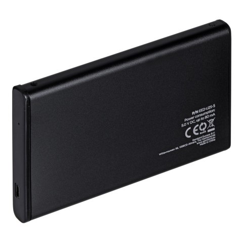 GEMBIRD Obudowa GEMBIRD EE2-U2S-5 (2.5"; USB 2.0; Aluminium; kolor czarny) GEMBIRD Obudowa GEMBIRD EE2-U2S-5 (2.5"; USB 2.0; Aluminium; kolor czarny)