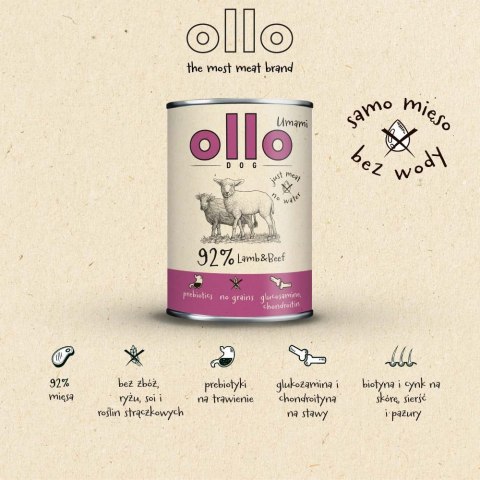 OLLO Ollo Umami Jagniecina i Wołowina 850g