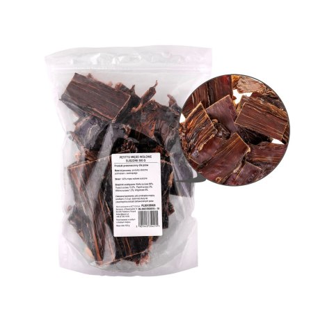 PETITTO PETITTO Mięso wołowe suszone przysmak dla psa 500g PETITTO PETITTO Mięso wołowe suszone przysmak dla psa 500g