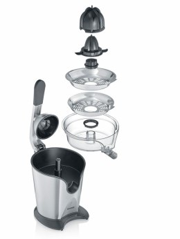 SEVERIN SEVERIN WYCISKARKA DO CYTRUSÓW, POJ. 400ML, STAL, 2 STOŻKI, RAMIĘ Z ALUMINIUM, REGULATOR MIAZGI OWOCOWEJ, MOC 160W CP3544