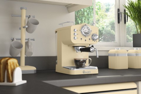 Ekspres ciśnieniowy Swan Espresso Coffee Machine SK22110CN (1100W; kolor kremowy) (WYPRZEDAŻ) Ekspres ciśnieniowy Swan Espresso Coffee Machine SK22110CN (1100W; kolor kremowy) (WYPRZEDAŻ)