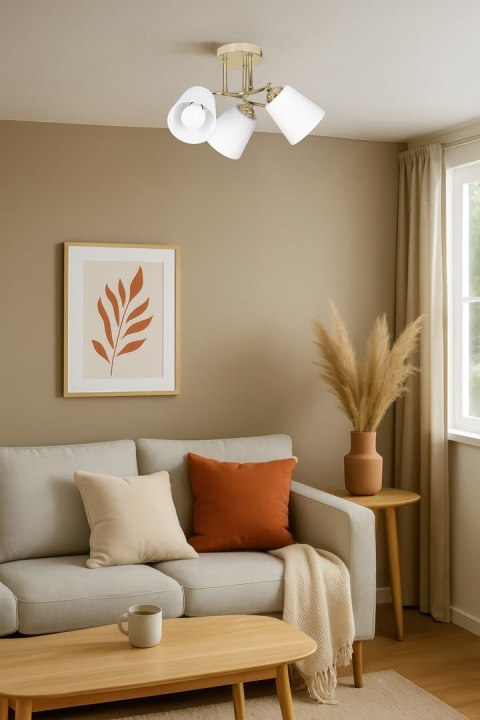 Activejet Lampa wisząca Activejet AJE-EMILY 3P GOLD E27 3x40W