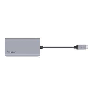 Belkin Hub Belkin Connect USB-C 4-in-1 Multiport Adapter 1x4k HDMI/2xUSB-A/1xUSB-C PD3.0 Grey