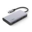 Belkin Hub Belkin Connect USB-C 4-in-1 Multiport Adapter 1x4k HDMI/2xUSB-A/1xUSB-C PD3.0 Grey