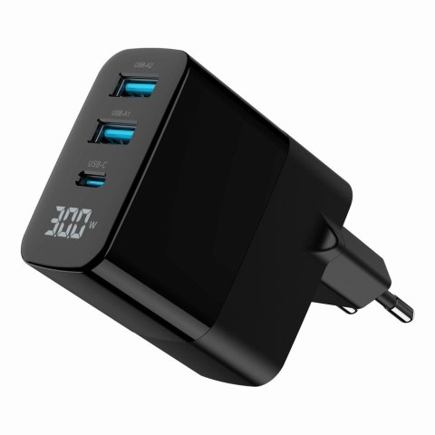GEMBIRD GEMBIRD 3-PORTOWA SZYBKA ŁADOWARKA SIECIOWA GAN (PD) USB (2X USB-A + 1X USB TYP-C), 30W, LCD, CZARNA GEMBIRD GEMBIRD 3-PORTOWA SZYBKA ŁADOWARKA SIECIOWA GAN (PD) USB (2X USB-A + 1X USB TYP-C), 30W, LCD, CZARNA