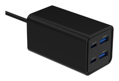 GEMBIRD GEMBIRD 4-PORTOWA SZYBKA ŁADOWARKA SIECIOWA GAN (PD) USB (2X USB-A + 2X USB-C), 65W, CZARNA GEMBIRD GEMBIRD 4-PORTOWA SZYBKA ŁADOWARKA SIECIOWA GAN (PD) USB (2X USB-A + 2X USB-C), 65W, CZARNA