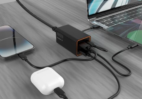 GEMBIRD GEMBIRD 4-PORTOWA SZYBKA ŁADOWARKA SIECIOWA GAN (PD) USB (2X USB-A + 2X USB-C), 65W, CZARNA GEMBIRD GEMBIRD 4-PORTOWA SZYBKA ŁADOWARKA SIECIOWA GAN (PD) USB (2X USB-A + 2X USB-C), 65W, CZARNA