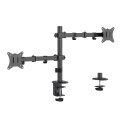 GEMBIRD GEMBIRD BIURKOWE REGULOWANE RAMIĘ/UCHWYT NA 2 MONITORY 17-32, VESA 100X100MM, DO 9 KG
