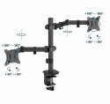 GEMBIRD GEMBIRD BIURKOWE REGULOWANE RAMIĘ/UCHWYT NA 2 MONITORY 17-32, VESA 100X100MM, DO 9 KG