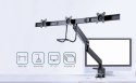 GEMBIRD GEMBIRD BIURKOWE REGULOWANE RAMIĘ/UCHWYT NA 3 MONITORY 17-27, VESA 100X100MM, DO 6 KG