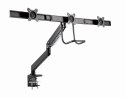 GEMBIRD GEMBIRD BIURKOWE REGULOWANE RAMIĘ/UCHWYT NA 3 MONITORY 17-27, VESA 100X100MM, DO 6 KG