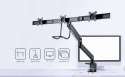 GEMBIRD GEMBIRD BIURKOWE REGULOWANE RAMIĘ/UCHWYT NA 3 MONITORY 17-27, VESA 100X100MM, DO 6 KG