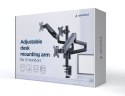 GEMBIRD GEMBIRD BIURKOWE REGULOWANE RAMIĘ/UCHWYT NA 3 MONITORY 17-27, VESA 100X100MM, DO 7 KG