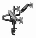 GEMBIRD GEMBIRD BIURKOWE REGULOWANE RAMIĘ/UCHWYT NA 3 MONITORY 17-27, VESA 100X100MM, DO 7 KG