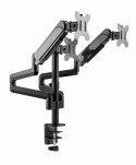 GEMBIRD GEMBIRD BIURKOWE REGULOWANE RAMIĘ/UCHWYT NA 3 MONITORY 17-27, VESA 100X100MM, DO 7 KG