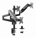 GEMBIRD GEMBIRD BIURKOWE REGULOWANE RAMIĘ/UCHWYT NA 3 MONITORY 17-27, VESA 100X100MM, DO 7 KG