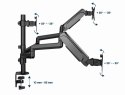 GEMBIRD GEMBIRD BIURKOWE REGULOWANE RAMIĘ/UCHWYT NA 3 MONITORY 17-27, VESA 100X100MM, DO 7 KG