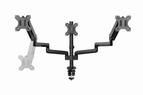 GEMBIRD GEMBIRD BIURKOWE REGULOWANE RAMIĘ/UCHWYT NA 3 MONITORY 17-27, VESA 100X100MM, DO 7 KG GEMBIRD GEMBIRD BIURKOWE REGULOWANE RAMIĘ/UCHWYT NA 3 MONITORY 17-27, VESA 100X100MM, DO 7 KG