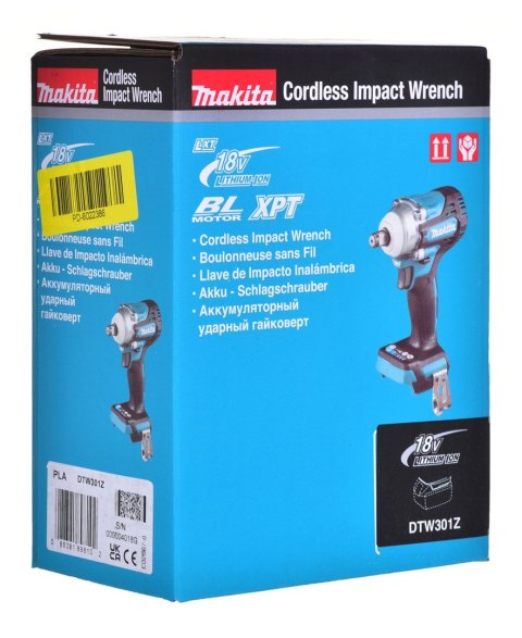 MAKITA Klucz udarowy 18v bez Aku i Ład DTW301Z MAKITA MAKITA Klucz udarowy 18v bez Aku i Ład DTW301Z MAKITA