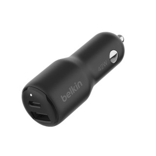 Belkin BELKIN ŁADOWARKA SAMOCHODOWA PODWÓJNA USB-C, USB-A 42W, PD